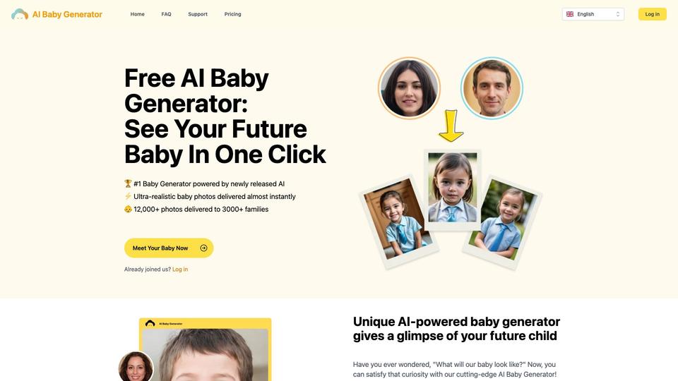 Free AI Baby Generator AI Tool image