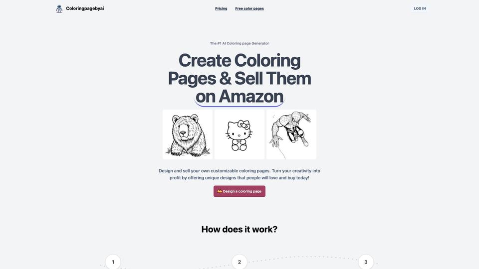 Free Coloring Page AI AI Tool image