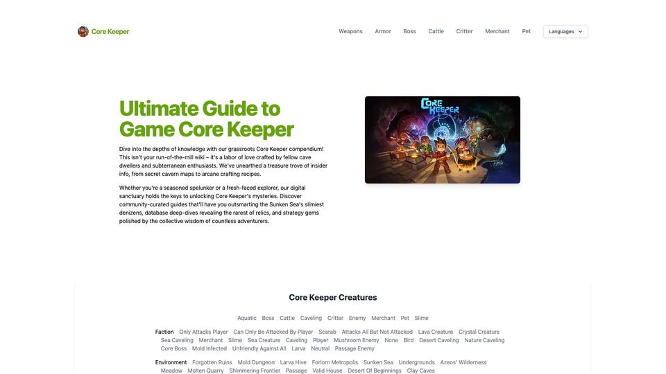 Free Core Keeper Wiki AI Tool image