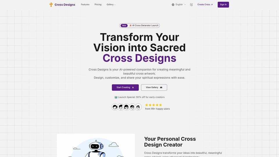 Free Cross Designs AI Tool image