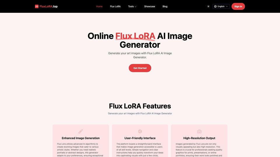 Free Flux LoRA AI Photo & Image Generator AI Tool image