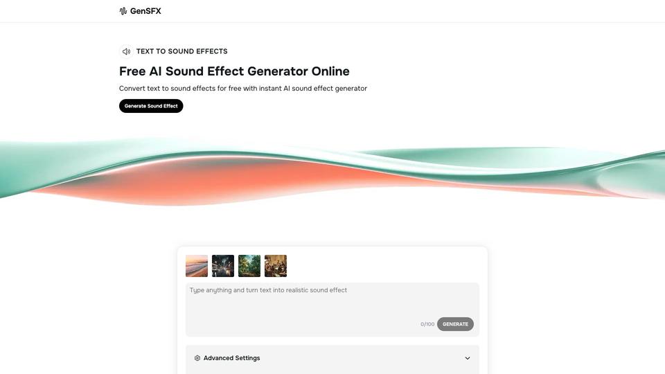Free GenSFX AI Tool image