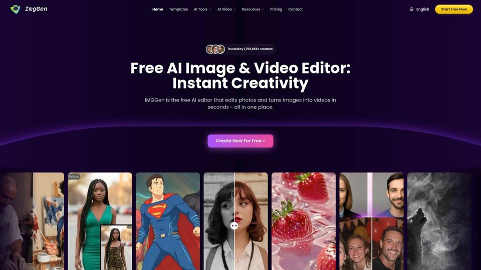 Free IMGGen AI Tool image