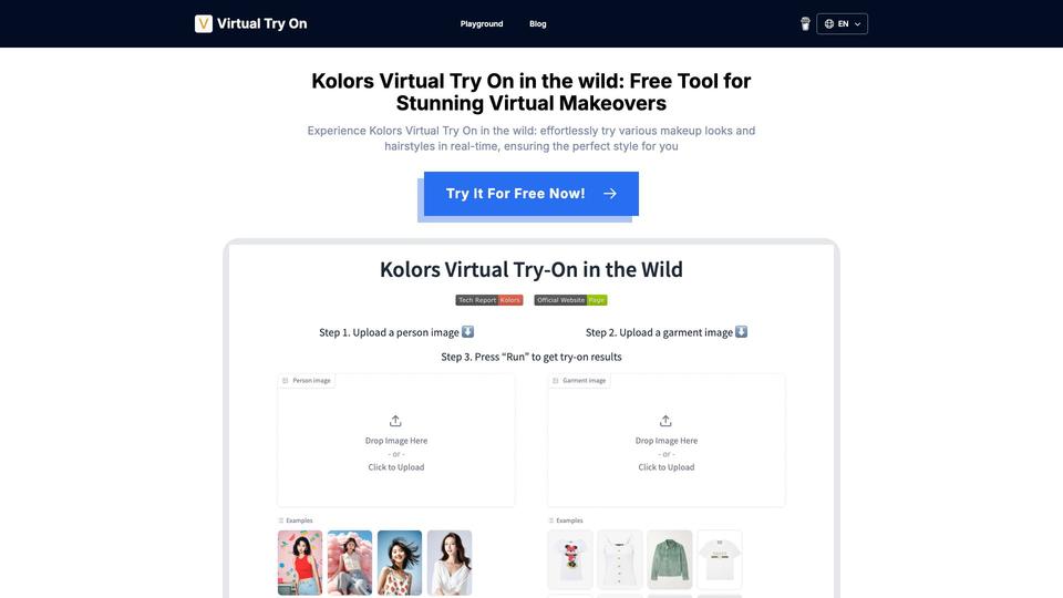 Free Kolors Virtual Try On AI Tool image