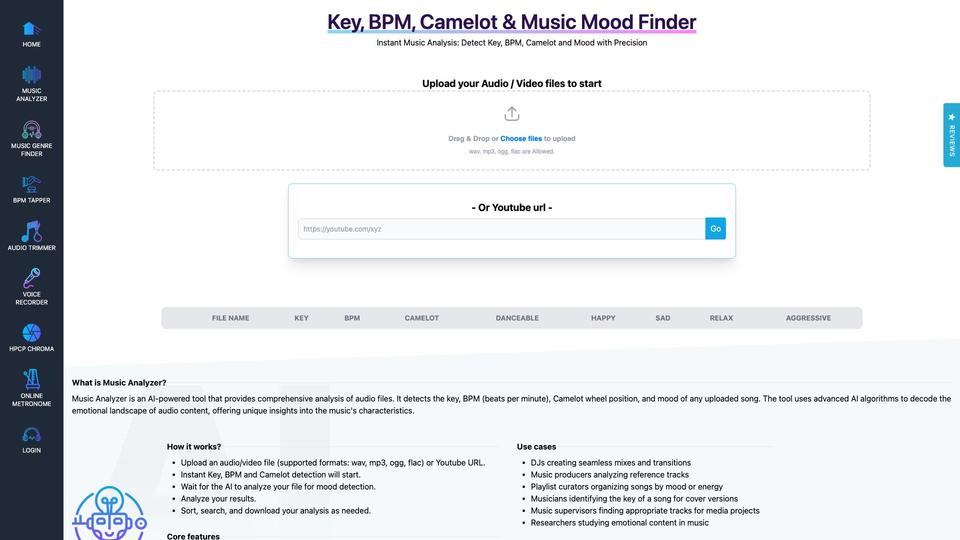 Free Music Analyzer AI Tool image