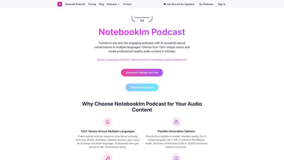 Free Notebooklm Podcast AI Tool image