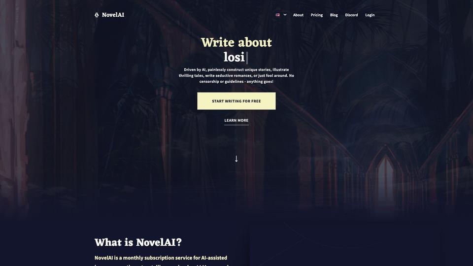 Free NovelAI AI Tool image