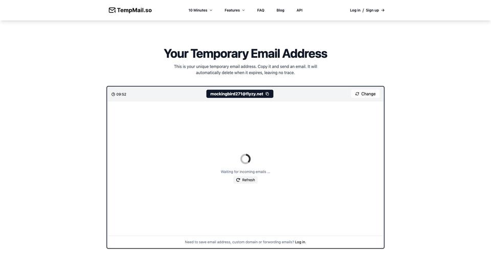 Free TempMail.so AI Tool image