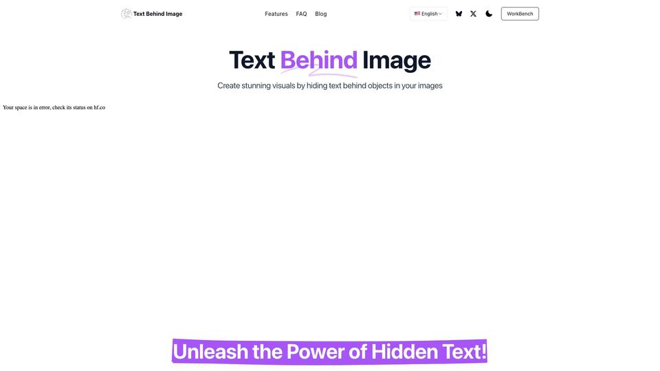 Free Text Behind Image AI Tool image